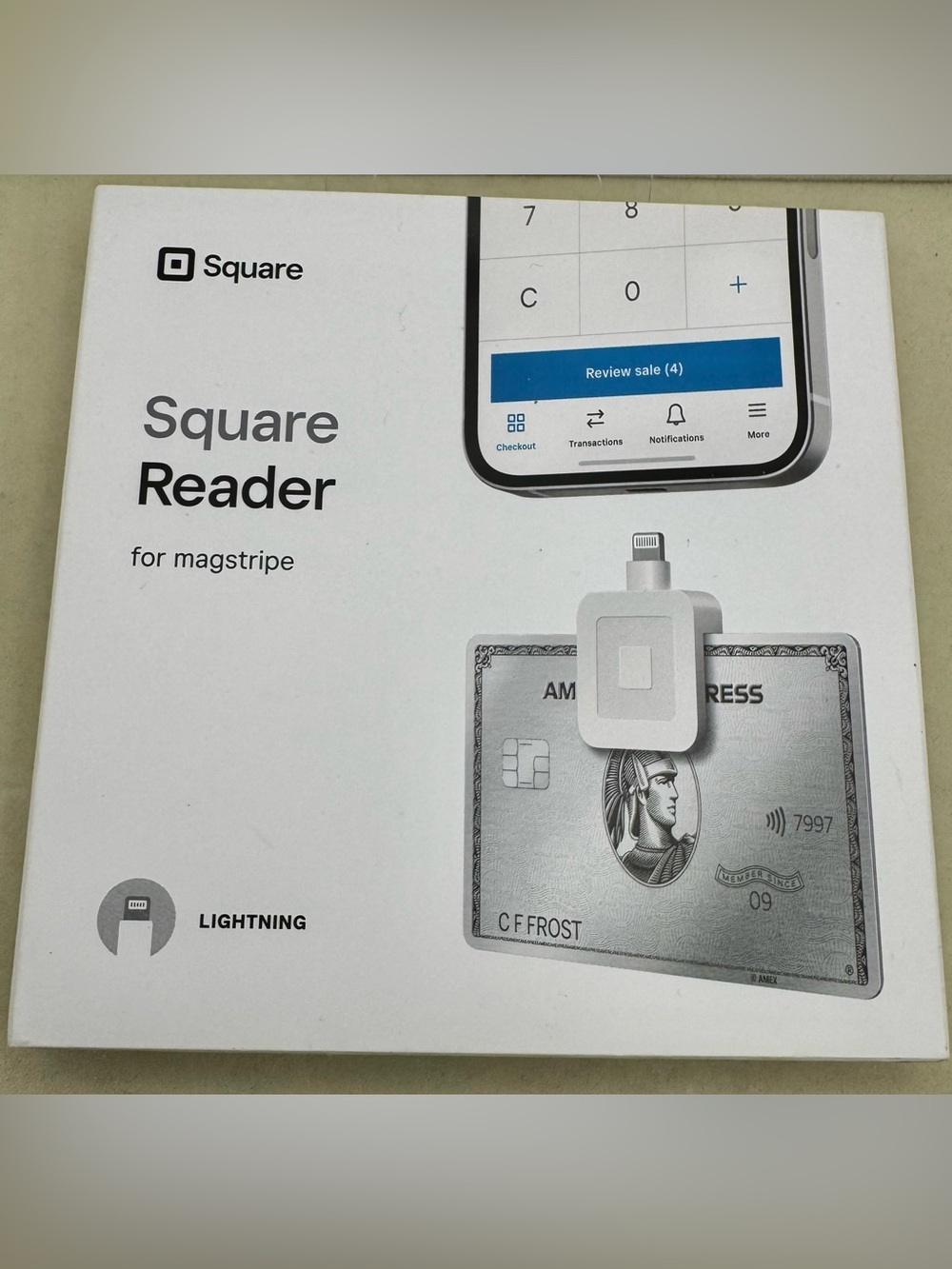 Square Reader For Magstripe with Lightning Connector New in Box